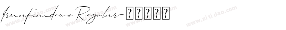 Irnafia_demo Regular字体转换